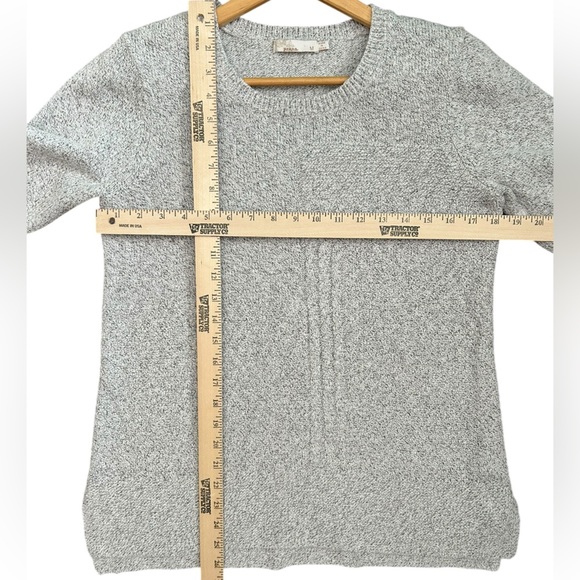 PRANA Women's Nolan Gray Cable Knit Pullover Tunic Sweater Wool Mohair Blend Med - Picture 5 of 7